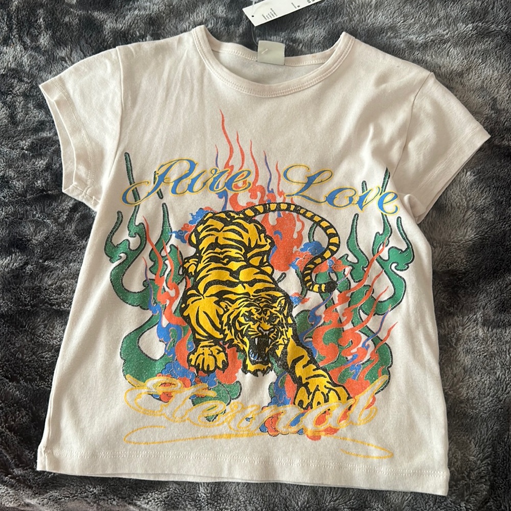 urban outfitters pure love tiger baby tee